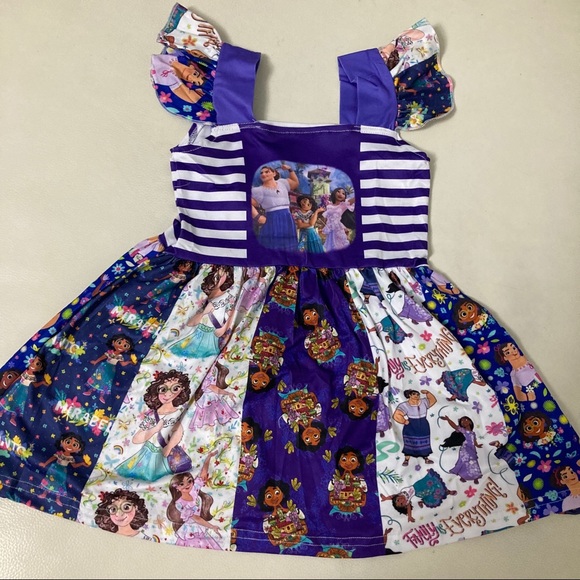 Encanto Mirabel Isabela Twirl Colorful cute ruffle dress - Picture 2 of 8